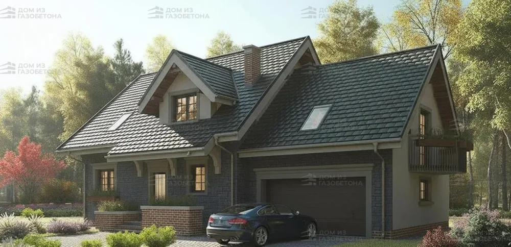 Проект Двухэтажный дом 16 на 9, 201 м2