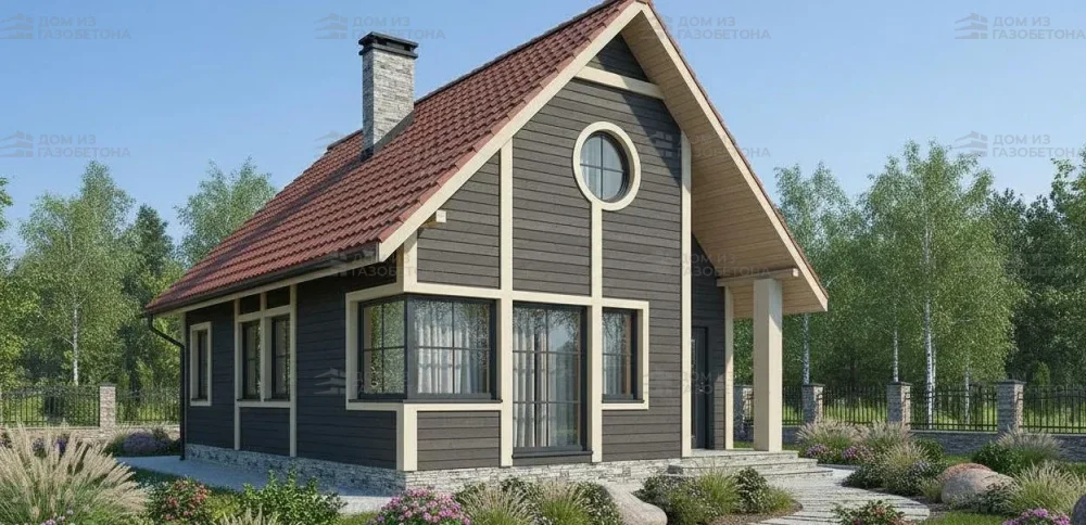 Проект Двухэтажный дом 9 на 11, 98 м2