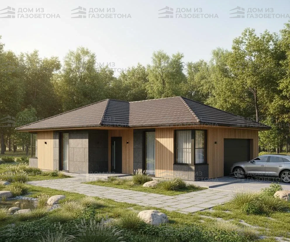 Проект Двухэтажный дом 14 на 10, 159 м2