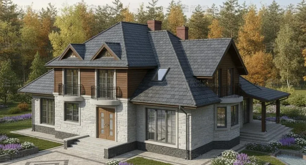 Проект Двухэтажный дом 5 на 13, 141 м2