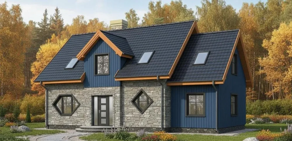 Проект Двухэтажный дом 16 на 8, 139 м2