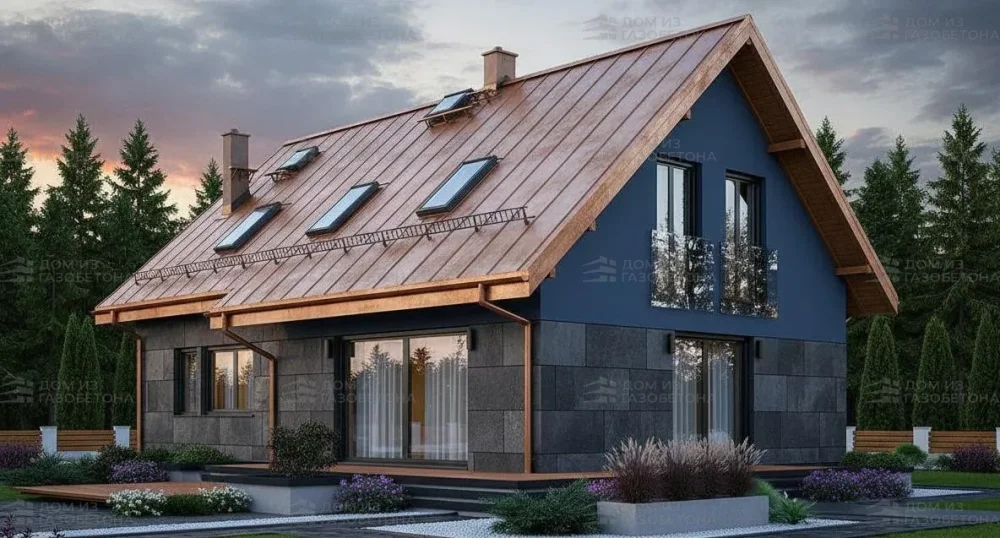 Проект Двухэтажный дом 13 на 12, 184 м2