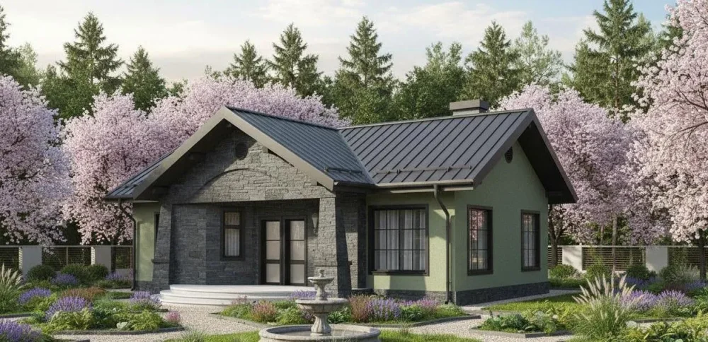 Проект Одноэтажный дом 12 на 11, 85 м2