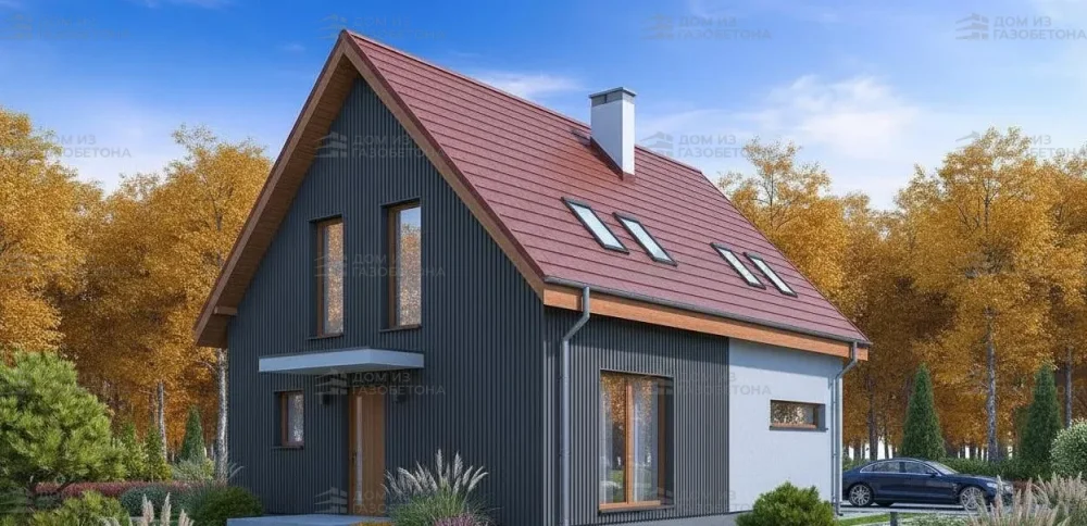 Проект Двухэтажный дом 11 на 9, 140 м2