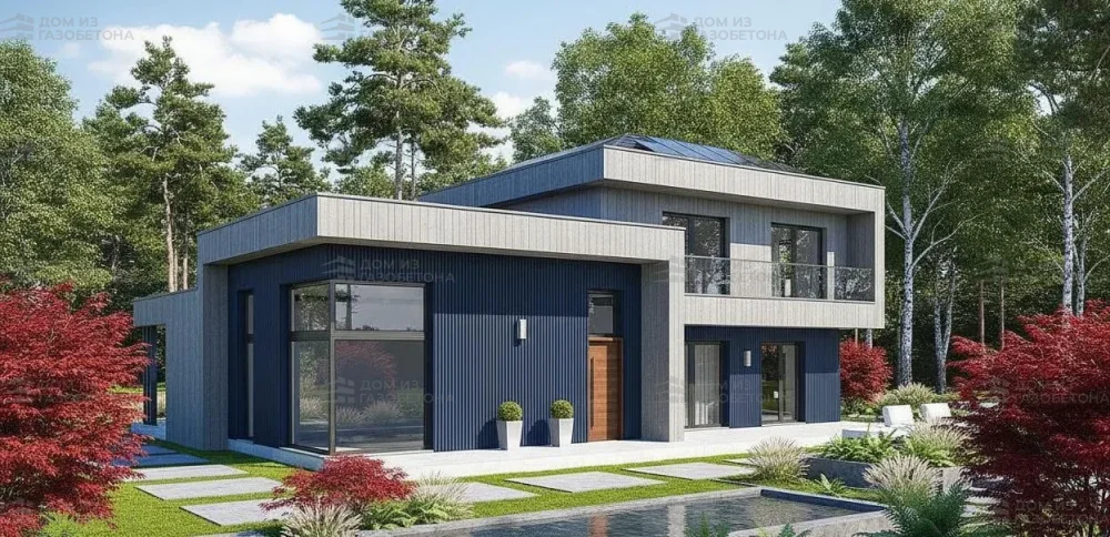 Проект Двухэтажный дом 16 на 14, 212 м2