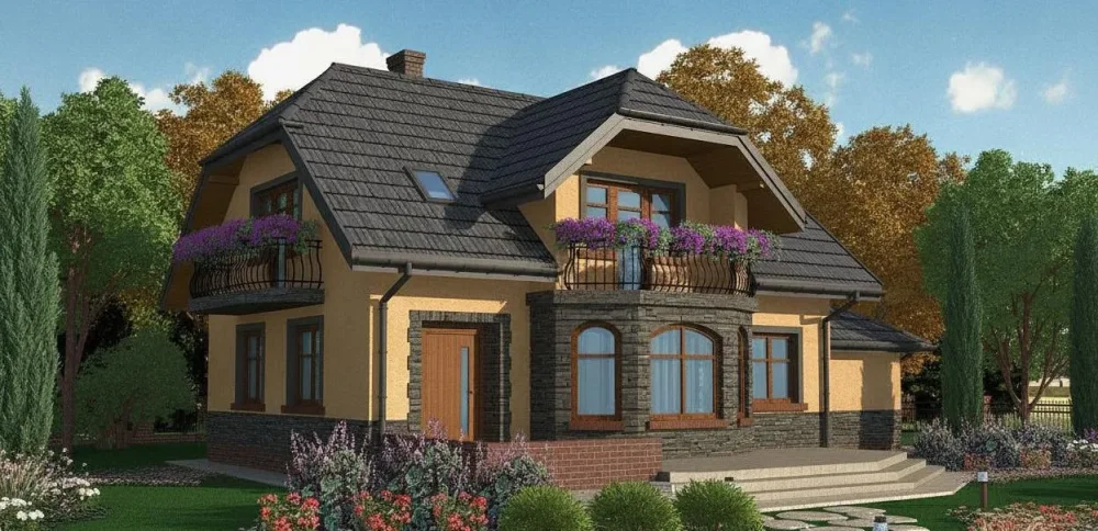 Проект Двухэтажный дом 15 на 13, 195 м2